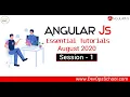 Angularjs Essential Tutorials August 2020 - Session 1