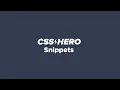 How to create use and save snippets in WordPress to speed up your design workflow