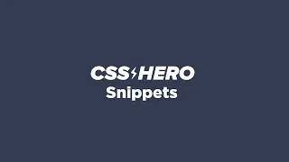 How to create use and save snippets in WordPress to speed up your design workflow