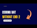 Coding Bat - withoutEnd2 Solution Java