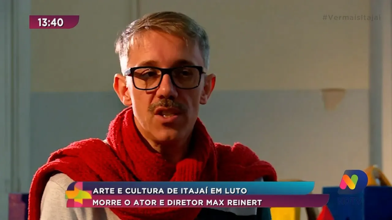 Arte e cultura de Itajaí em luto, morre o ator e diretor Max Reinert