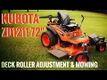 Kubota ZD1211 72 Deck Roller Adjustment Mowing