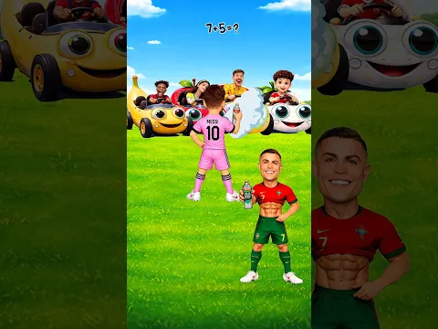 Ronaldo vs Messi 🍎🎨 Fruit Color Challenge! 😱🔥 #shorts​ #cr7​