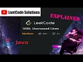 LeetCode 1035 Uncrossed Lines Solution Explained - Java