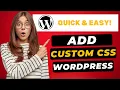 How To Add Custom CSS In WordPress 2026 - FAST Easy