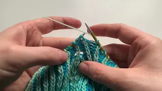 Knit Tutorial - Brioche 4 stitch decrease