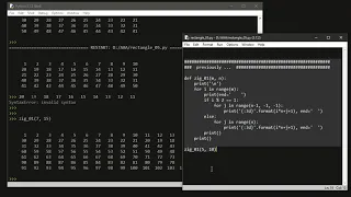 Python Programming for Fun - Number Rectangle 5