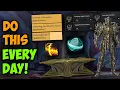 My DAILY routine to get the legendary obsidian amor as FAST as possible