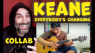 Download Alip ba ta -Keane - Everybody's Changing (fingerstyle cover) collaboration reaction MP3