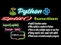 Python split in 180 Seconds input int map Trick