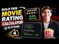 How to Build a Movie Rating Calculator in Python in 4 Minutes