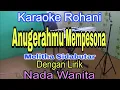 Download Lagu KARAOKE AnugerahMu Mempesona | Nada Wanita | Melitha Sidabutar