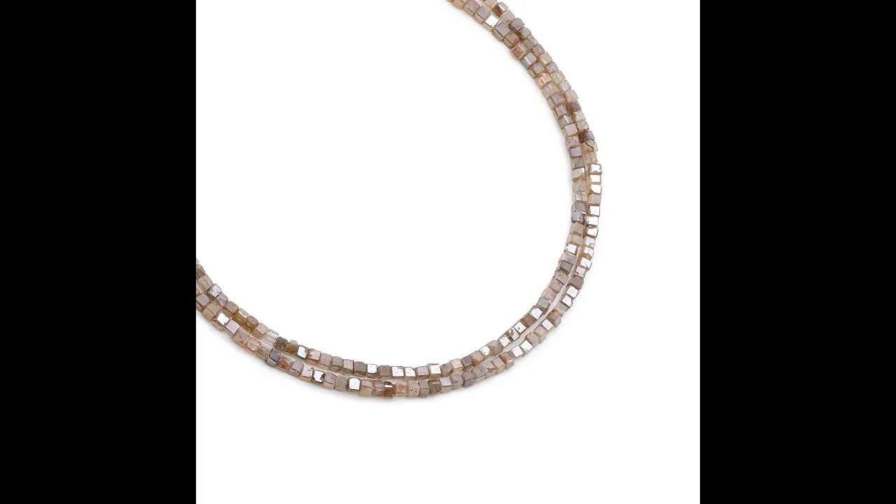 Red Diamond 1.50mm to 2mm Square Faceted Beads (16 Inch)