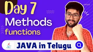 Day 7 Methods in Java in Telugu Java Course in Telugu Vamsi Bhavani