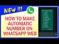 Download Lagu HOE AUTOMATISCHE NUMMERING TE MAKEN OP WHATSAPP WEB