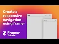 Create a responsive navigation using framer