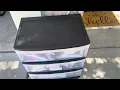 3 Drawer Wide Cart Black Storage Plastic Review
