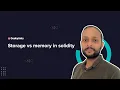 Simplifying Solidity Episode - 10 Storage vs Memory in Solidity GeekyAnts
