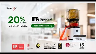 IFA 2026 in Berlin: Kuvings Juicing Show & Q&A [Day 1]
