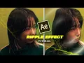 Ripple Effect in After Effects Water Bubble Effect Tutorial