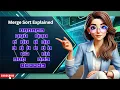 Merge Sort in Python Step-by-Step Explanation for Beginners DSA Telugu