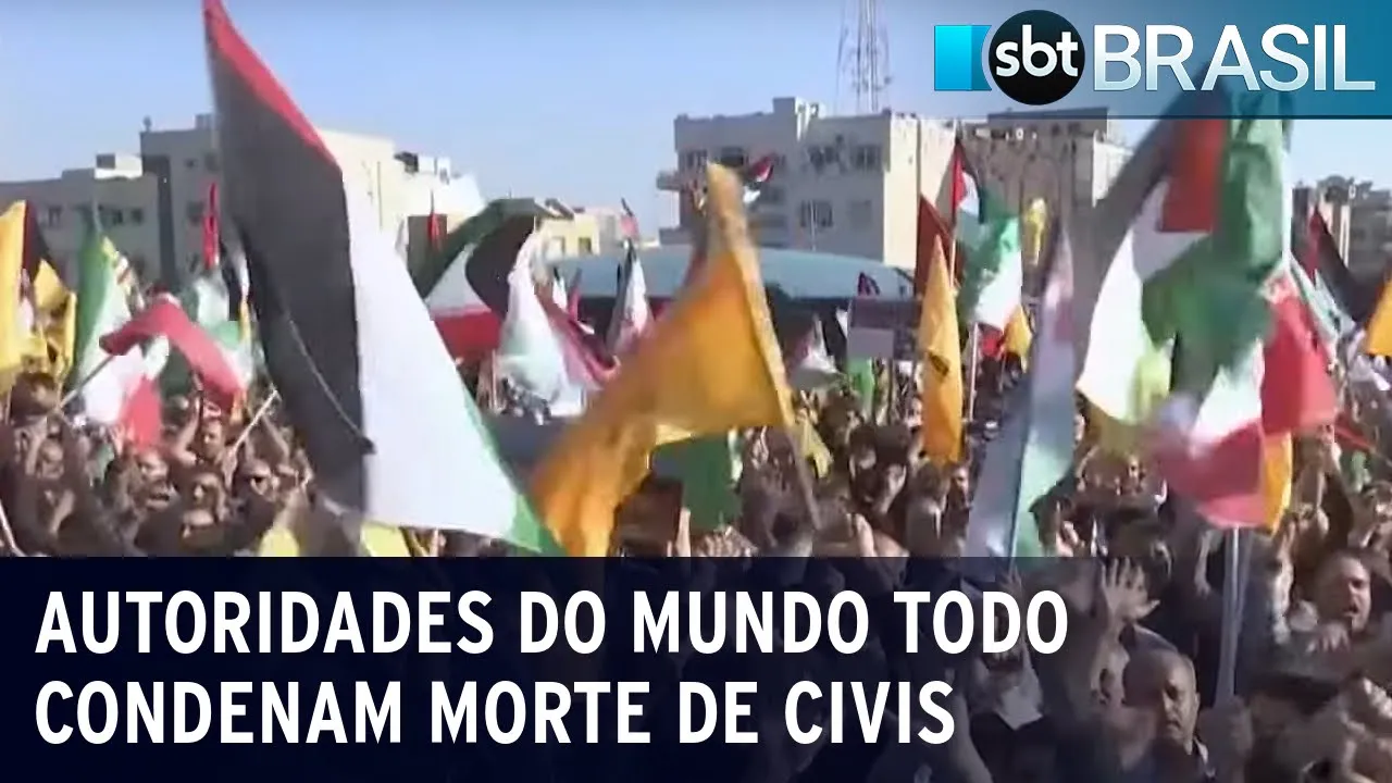 Guerra de versões sobre ataque a hospital na Faixa de Gaza | SBT Brasil (18/10/23)
