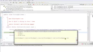 TAMIL HOW TO SPLIT A STRING IN JAVA DEMO