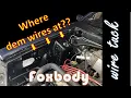 Foxbody Passenger Side Wire Tuck