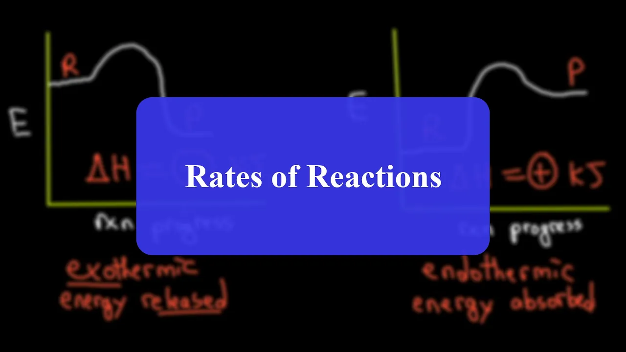 Chemistry Lecture 7.4 | Chemical Kinetics & Thermochemistry