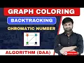Graph coloring problem using backtracking in DAA Chromatic Number