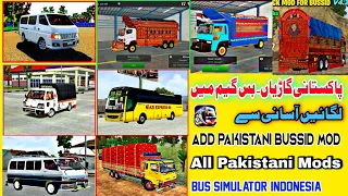 how to add all pakistani bussid mods in bus simulator indonesia truck mod hino mod trailer mod