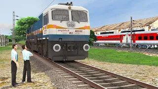 WDP4D Coupling & Departure Duty with Rajdhani Express Train in #railway