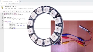 Neopixels with Python and the micro bit
