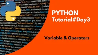 PYTHON Tutorial Day3 variable operator and keyword with 25 programs Code With Subbu
