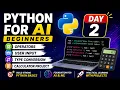 Python for AI Beginners Day 2 Operators User Input Type Conversion Calculator Project
