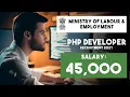 New job vacancies 2021 PHP Developer Ministry of Labor Employment Contract Jobs