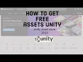 How to import assets from the unity asset store 2024
