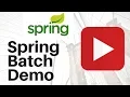 SPRING BATCH SPRING TASK SCHEDULER DEMO