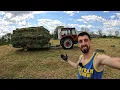 Lagu ÎMBALOTEZ FÂNUL CU NOUL TRACTOR JOHN DEERE 5100M + RECORD DE BALOȚI LÂNGĂ FERMĂ