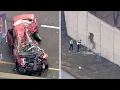 I-55 accident Driver killed as car goes airborne crashes through barrier onto highway