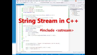 String Stream in C Slicing Composing String