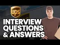 UPS Interview Questions and Answers GENERAL AND BEHAVIORAL