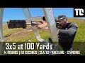 Ladder Rifle Drill 14 Rounds on a 3x5 at 100 Yards Seated to Standing