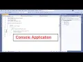 Console Application How to create Console Application Visual Studio 2022