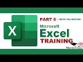 Microsoft Excel Training - Part 6 Data Validation