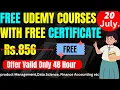 Udemy Free Courses With Free Certificate Learn New Skills Online Beginner to Advance Course