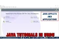Java Applet Tutorial In - Java Applets And Applications