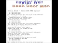 Howlin' Wolf-Back Door Man