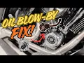 External Breather Install on My Harley Fixing Oil Blow-By