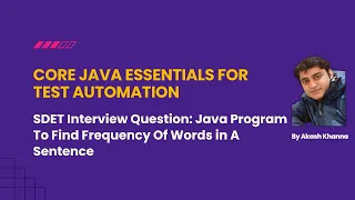 Java Program To Find Frequency Of Words in A Sentence